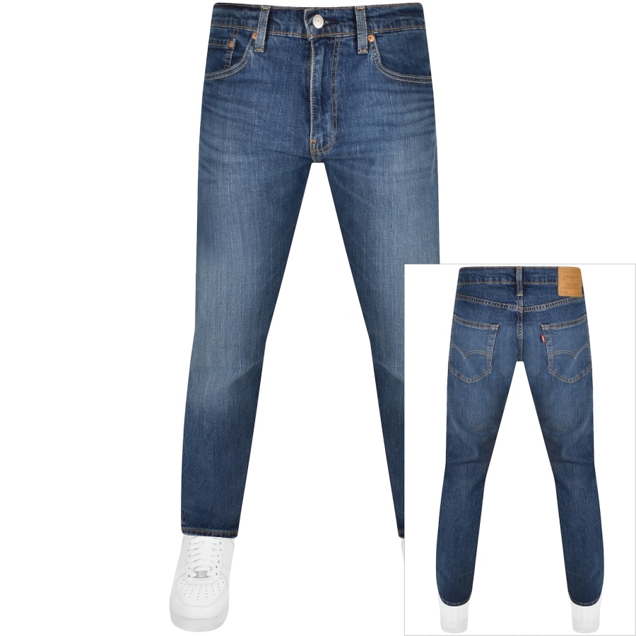 Levis 502 Tapered Jeans Mid Wash Blue Mainline Menswear